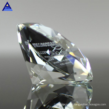 Crystal Shape Clear Red Diamond Sapphire Award Trophy for Corporate Gift